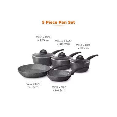 Cerastone Forged 5 Piece Pan