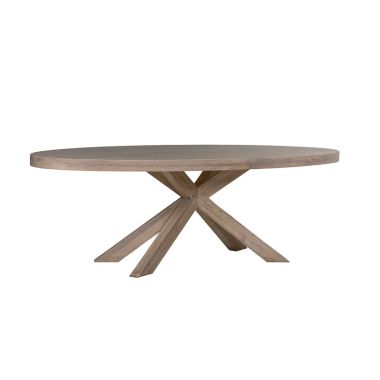 Falun Dining Table Oval 1900 Smoked Oak