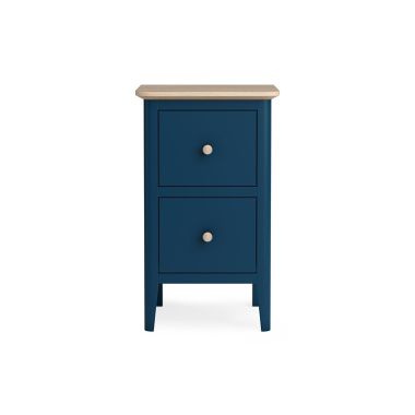 Marlow Navy Narrow Bedside