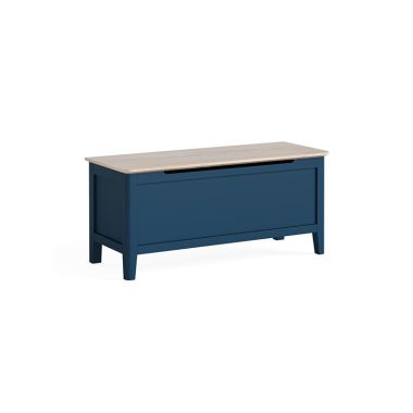 Marlow Navy Blanket Box
