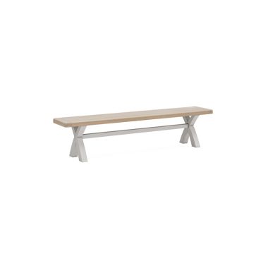 Salcombe Light Grey Cross Bench