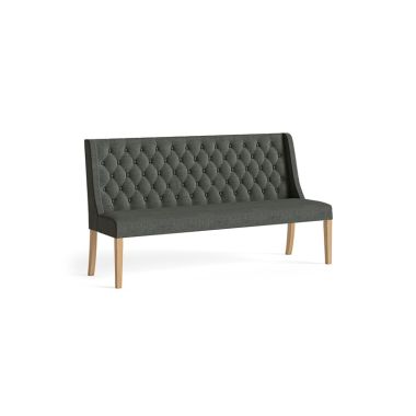 Normandy Button Back Sofa - Charcoal