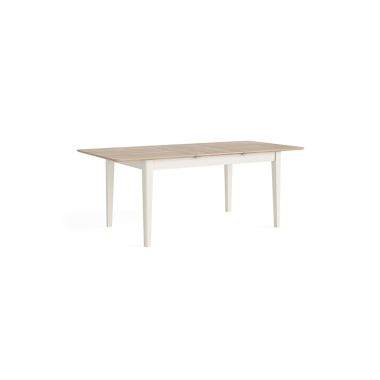 Marlow Coconut Milk Rect. Extendable. Dining Table