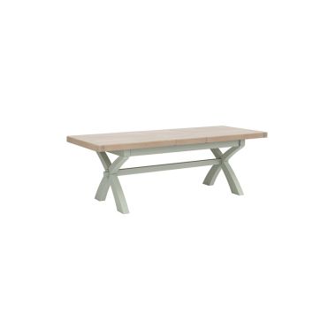 Salcombe Sage Cross Leg Ext. Dining Table