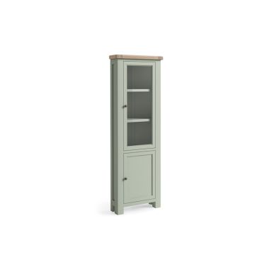 Salcombe Sage Corner Display Cabinet