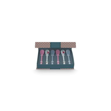 Giftset Teaspoons Oriental Flower Festival Blue