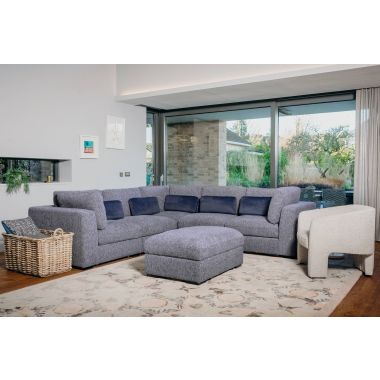Humphrey Armless Sectional Blue