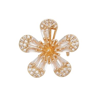 Indulgence Gold Flower Brooch