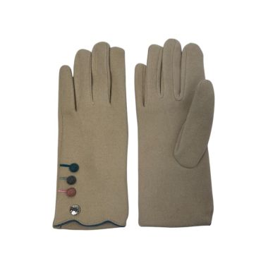 Scallop Cuff Boxed Gloves Cream