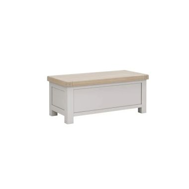 Salcombe Light Grey Blanket Box