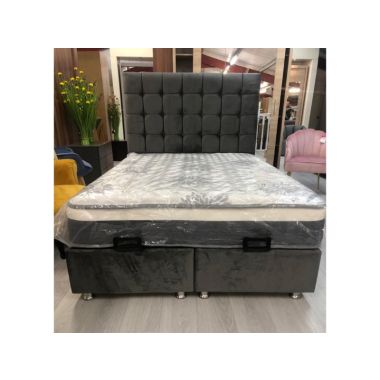 Isabel Gas Lift Bed - Charcoal