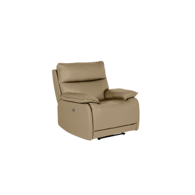 Lugo 1 Seater Electric Recliner - Latte
