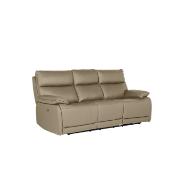 Lugo 3 Seater Electric Recliner Latte