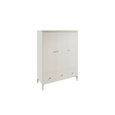 Marlow 3 Door Wardrobe-Cashmere Oak
