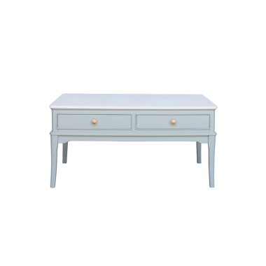 Monroe Coffee Table With Marble Sage Top