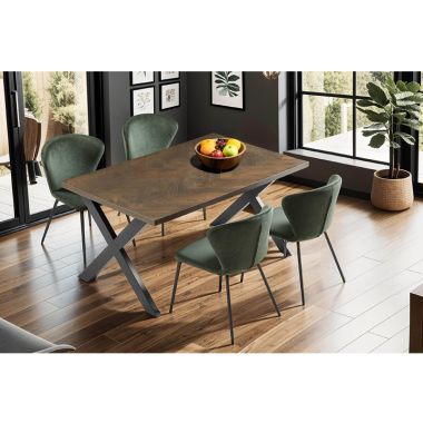 Nate Dining Table 1400 Smoked Oak