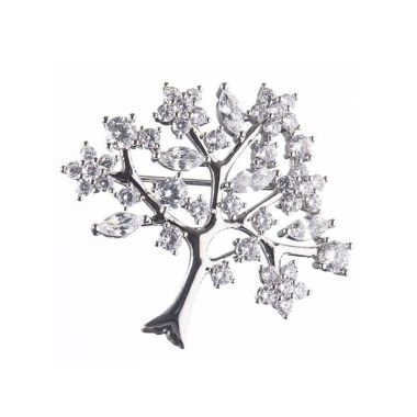 Newgrange Living Silver Tree Of Life Brooch