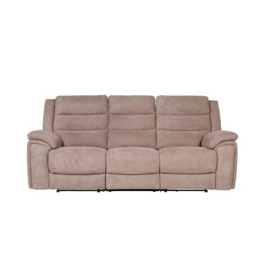 Reese 3 seater Electric Recliner Biscuit Sofa