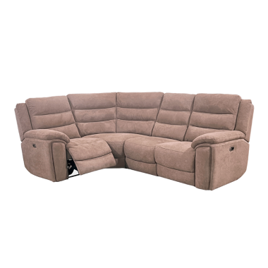 Reese Corner Group Electric Recliner Biscuit