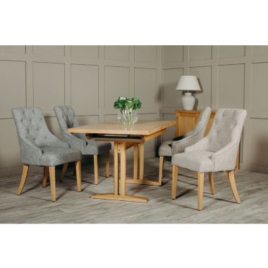 Renata Oak Extending Dining Table Rectangle