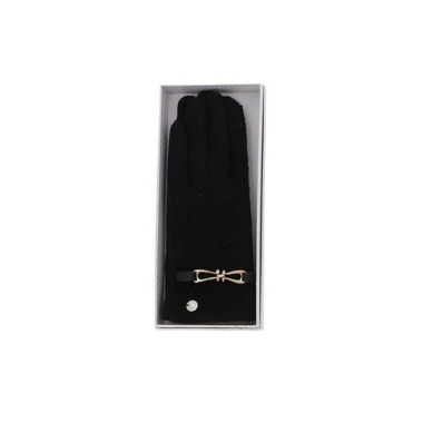 Ribbed Belt Boxed Gloves Black