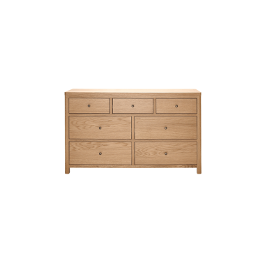 Renata Dresser Chest-7 Drawer - Oak Natural