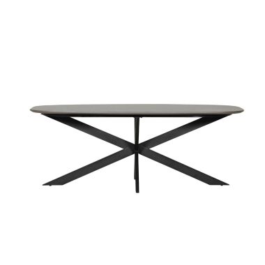 Sadia Dining Table Oval 2000Mm - Smoke