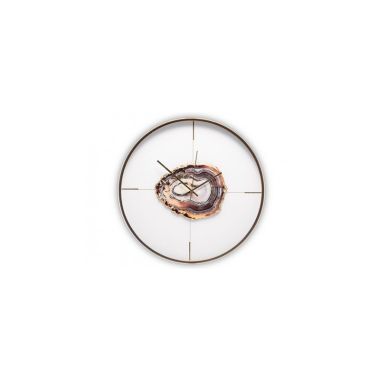 The Grange Collection Wall Clock With Agate Center