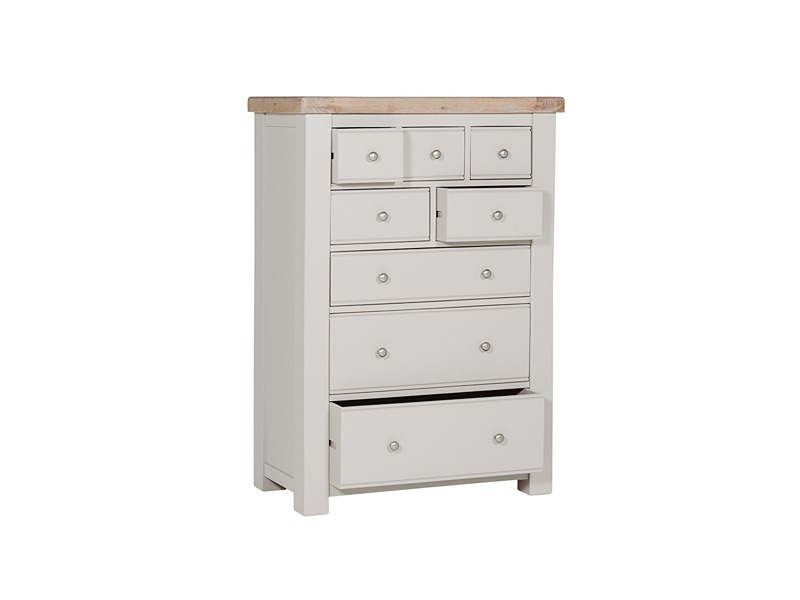 Doune Tall Chest 8 Drawer - Taupe