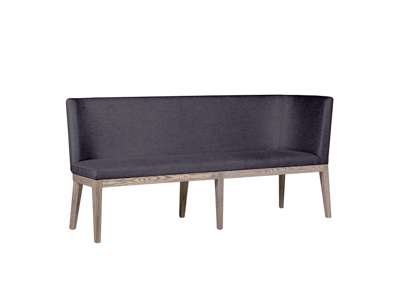 Falun Long Corner Bench Dark Grey