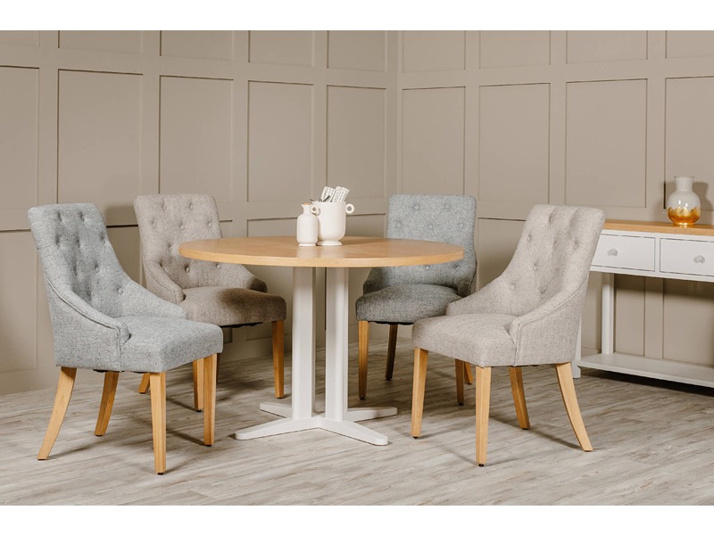 Freya Dining Table Round 1200 Natural