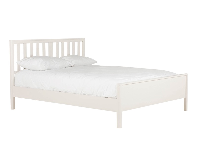 Freya Natural 4'6 Bed-low footboard