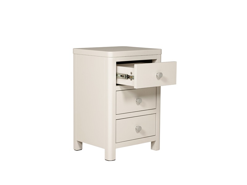 Freya Natural Bedside Table 3 Drawer