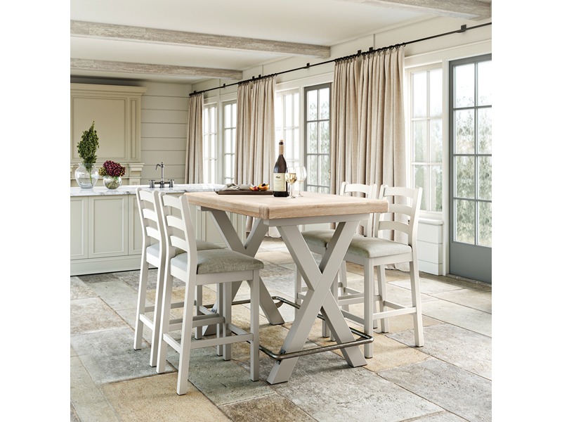 Salcombe Light Grey Bar Table