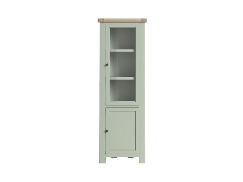 Salcombe Sage Corner Display Cabinet