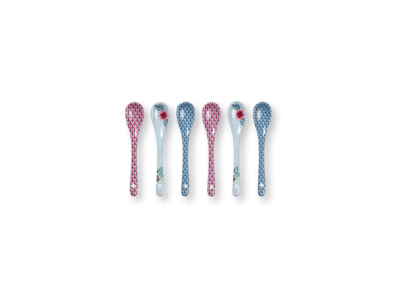 Giftset Teaspoons Oriental Flower Festival Blue
