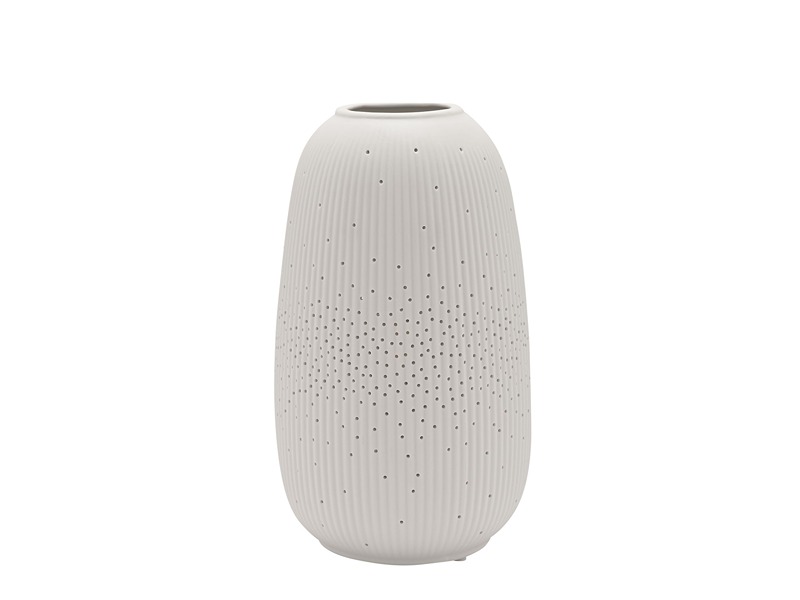 Hestia White Short Textured Table Lamp (WD)