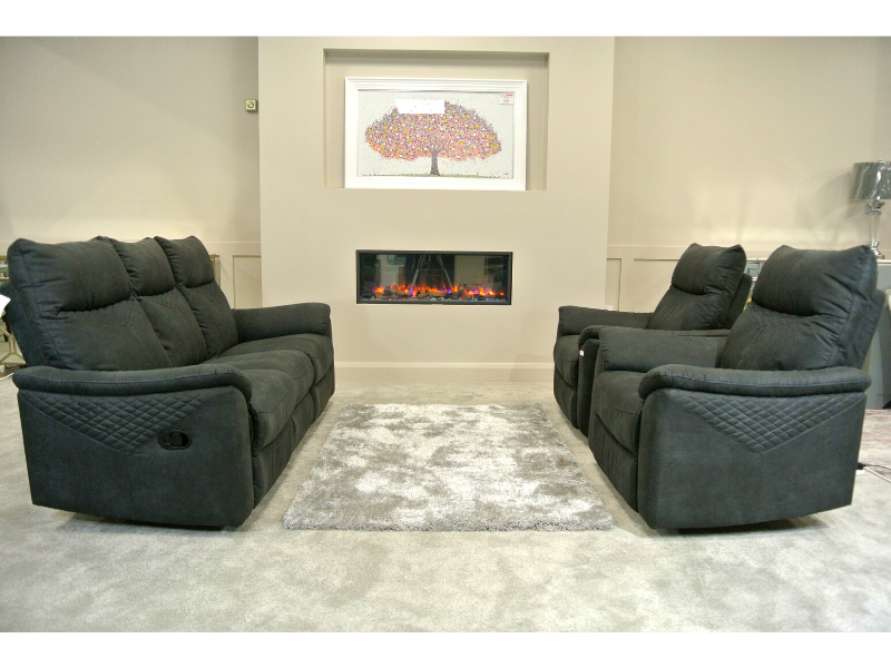 Hunter Recliner Group 3+1+1 -  Charcoal