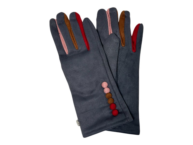 Colourful Fingers Boxed Gloves Grey