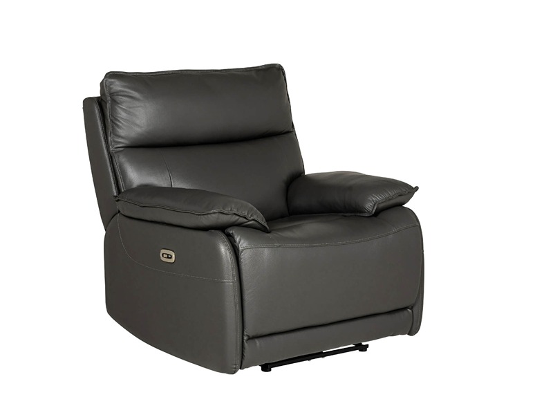 Lugo 1 Seater Electric Recliner - Dark Grey