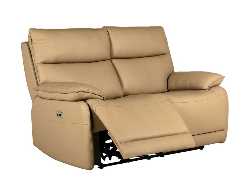 Lugo 2 Seater Electric Recliner - Latte