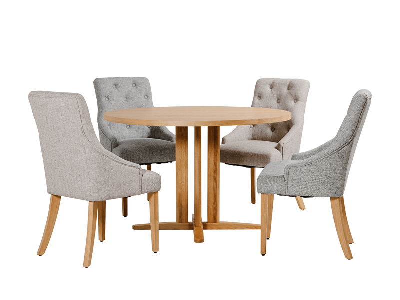 Renata Dining Table Round 1200 Oak