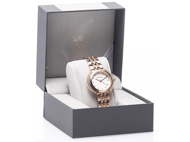 Newgrange Living Rose Gold Diamond Bezel Numeral W