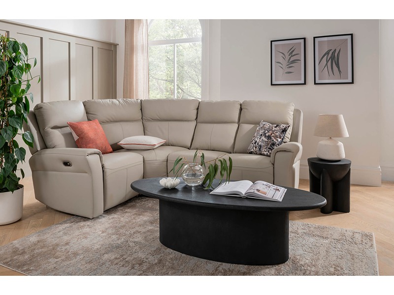 Russo -4 Pce Corner Group Electric Recliner - Ash