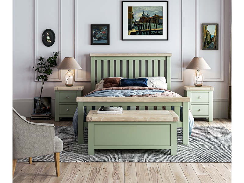 Salcombe Sage Blanket Box