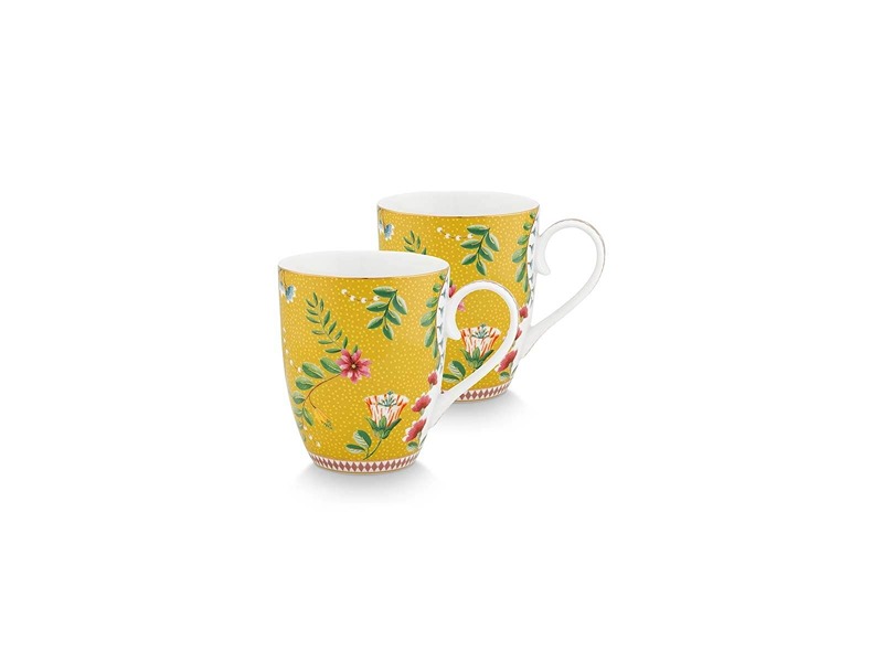 Set Of 2 Mugs Large La Majorelle Yellow 350Ml