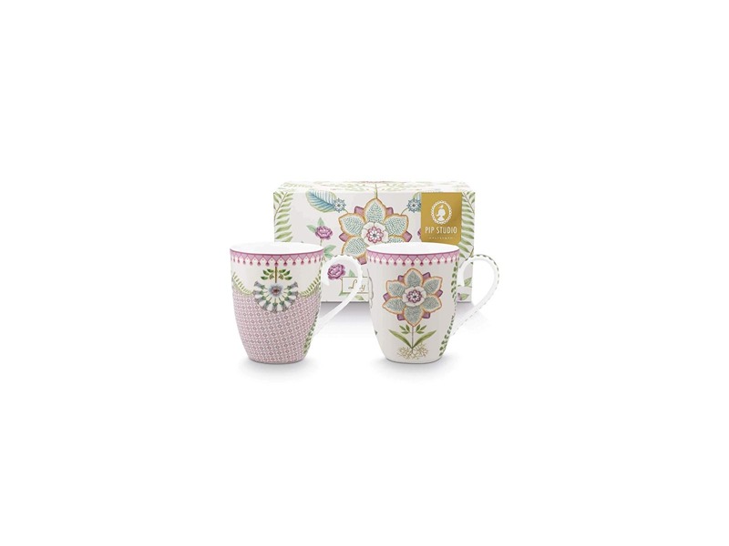Set Of 2 Mugs Large Lily&Lotus 350Ml