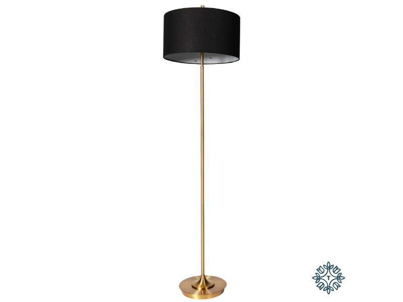 ELSA FLOOR LAMP BLACK/GOLD 158CM