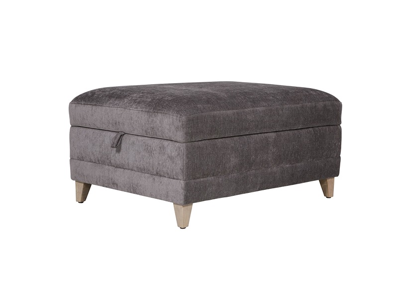Tate - Storage Ottoman- Grey