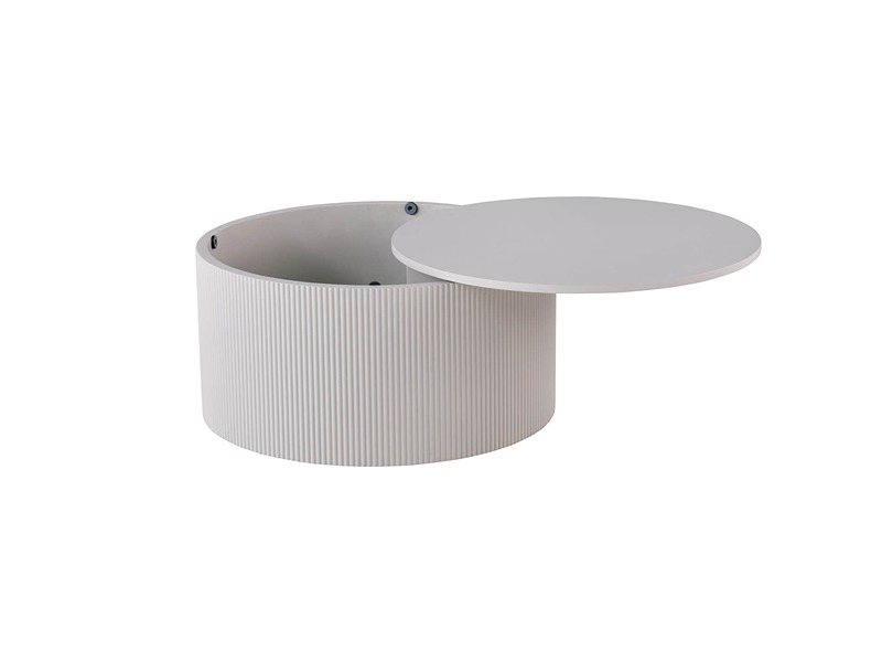 Zadie White Coffee Table Round